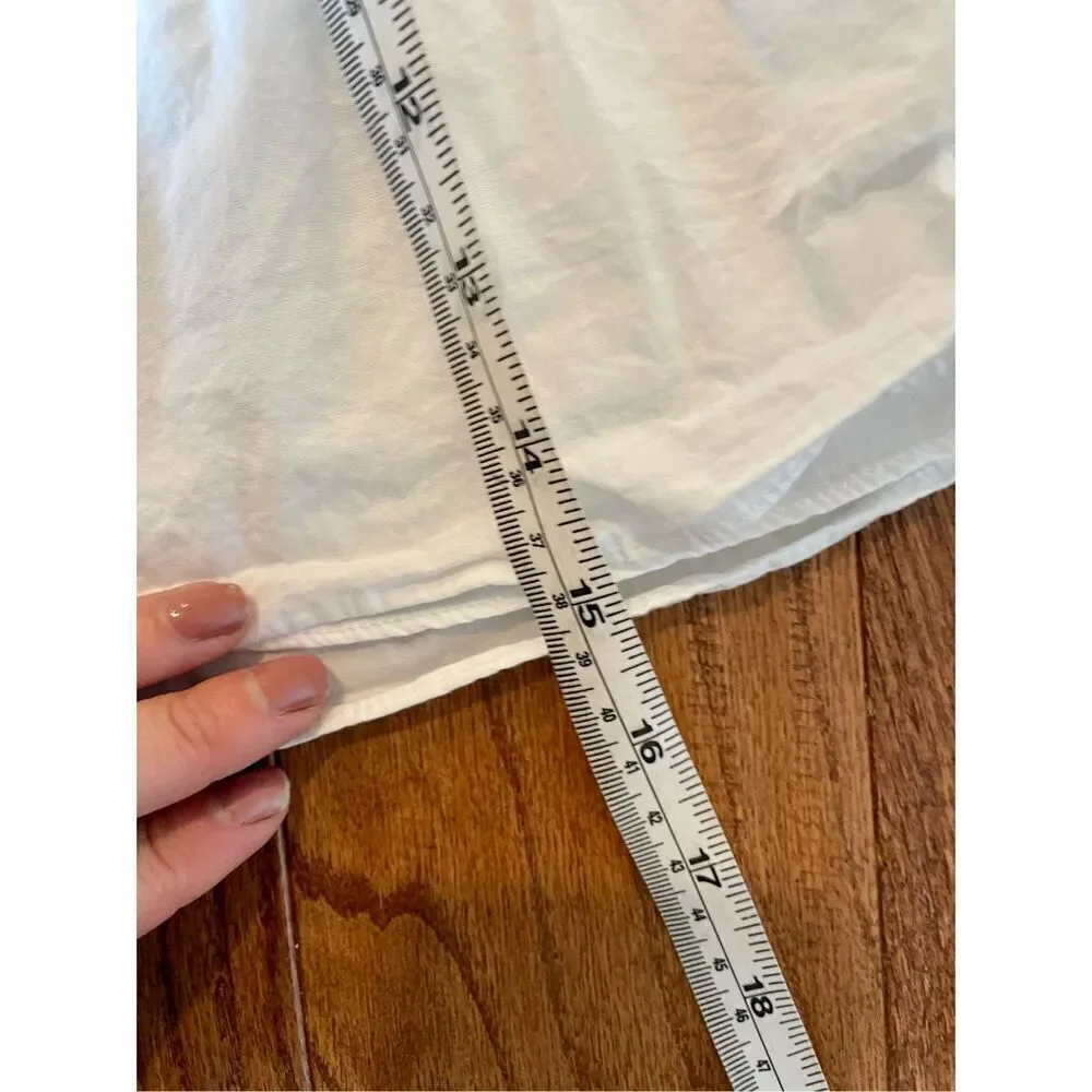 Ramy brook Mickey white mini skirt with blue embroidered waist size 0